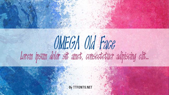OMEGA Old Face example